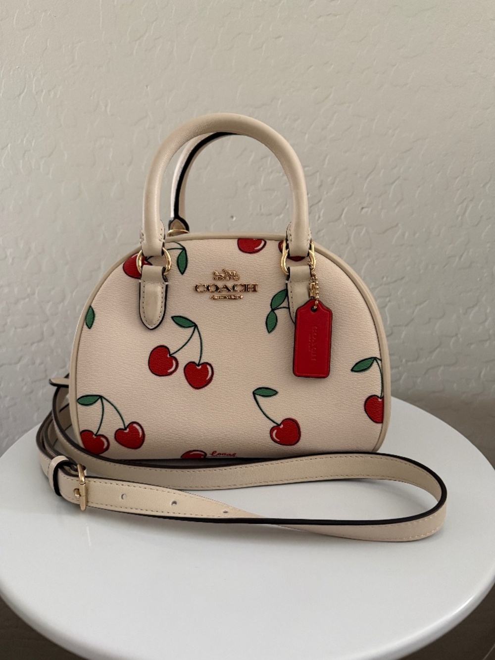 Coach Sydney Satchel - Cherry Print